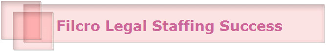 Filcro Legal Staffing Success