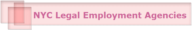NYC Legal Employment Agencies