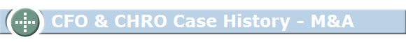 CFO & CHRO Case History - M&A