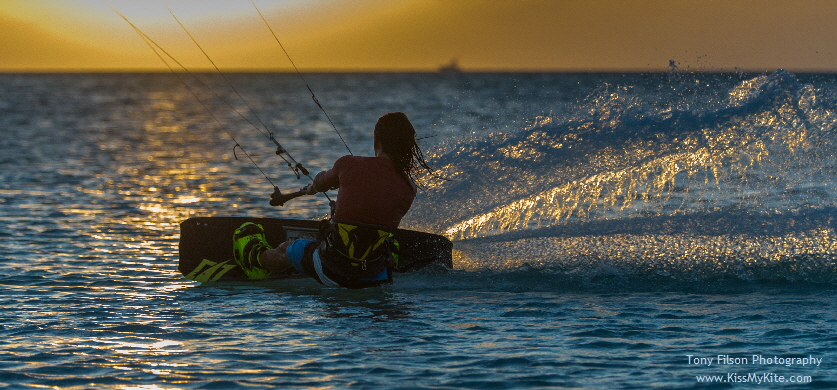 Aruba Kitesurfing Photography for Kiteboarding in Aruba by Tony Filson