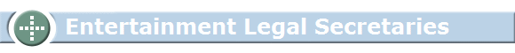 Entertainment Legal Secretaries
